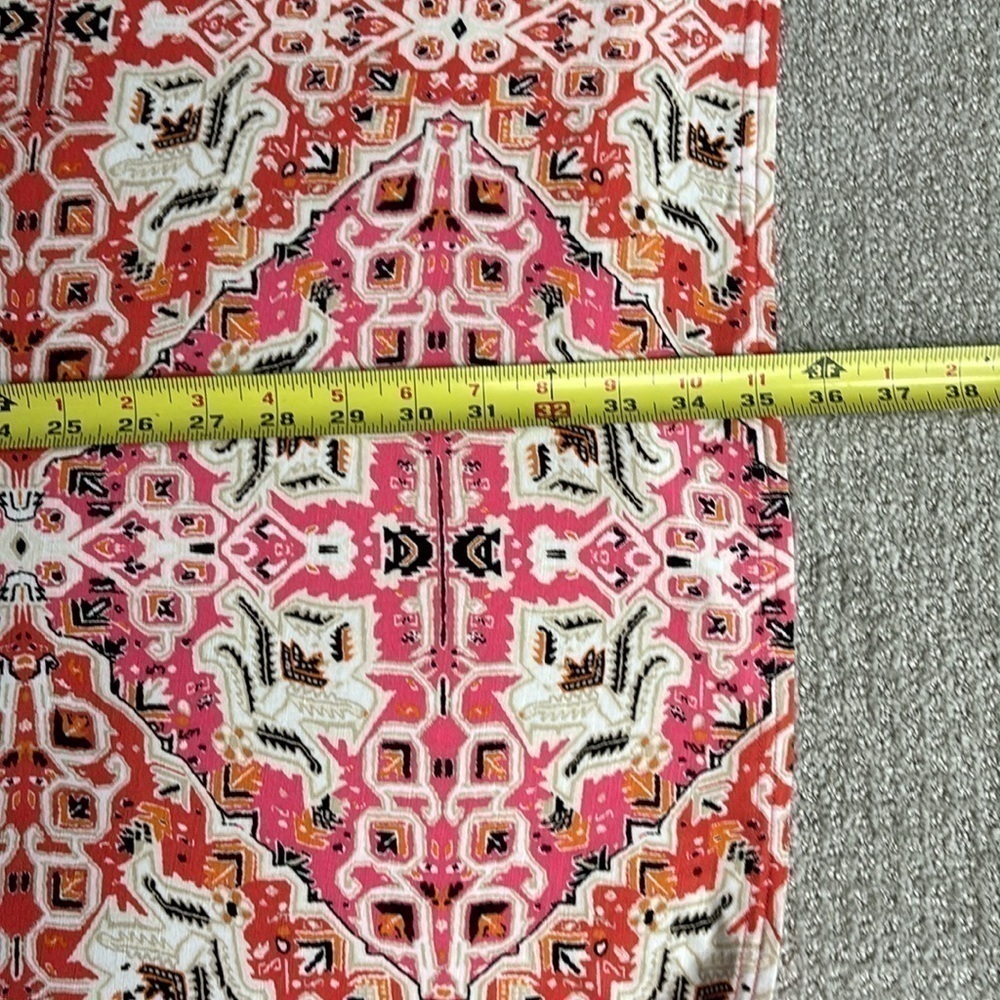 J.Jill Watermelon pink and orange patterned Maxi skirt Size XS - Picture 3 of 6